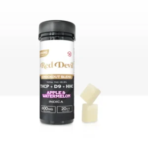 APPLE WATERMELON D9+HHC+THCP 600MG red devil gummies